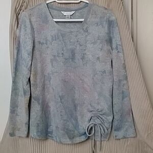 Women's Gray Top with Side Tie